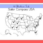 Sailor Compass USA 50 States Ink
