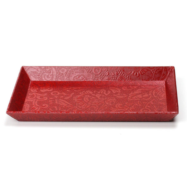 Taniguchi Shoyudo Co. Lacquer Paper Tray Red - Image 3